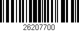 Código de barras (EAN, GTIN, SKU, ISBN): '26207700'