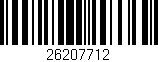 Código de barras (EAN, GTIN, SKU, ISBN): '26207712'