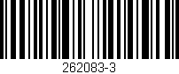Código de barras (EAN, GTIN, SKU, ISBN): '262083-3'