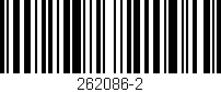Código de barras (EAN, GTIN, SKU, ISBN): '262086-2'