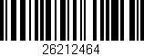 Código de barras (EAN, GTIN, SKU, ISBN): '26212464'