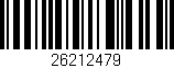 Código de barras (EAN, GTIN, SKU, ISBN): '26212479'