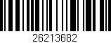Código de barras (EAN, GTIN, SKU, ISBN): '26213682'