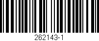 Código de barras (EAN, GTIN, SKU, ISBN): '262143-1'