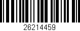 Código de barras (EAN, GTIN, SKU, ISBN): '26214459'