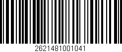 Código de barras (EAN, GTIN, SKU, ISBN): '2621481001041'