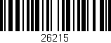 Código de barras (EAN, GTIN, SKU, ISBN): '26215'