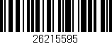 Código de barras (EAN, GTIN, SKU, ISBN): '26215595'
