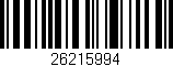 Código de barras (EAN, GTIN, SKU, ISBN): '26215994'