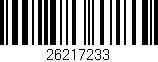 Código de barras (EAN, GTIN, SKU, ISBN): '26217233'