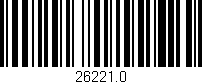 Código de barras (EAN, GTIN, SKU, ISBN): '26221.0'