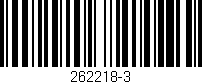 Código de barras (EAN, GTIN, SKU, ISBN): '262218-3'