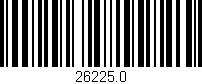 Código de barras (EAN, GTIN, SKU, ISBN): '26225.0'