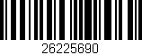 Código de barras (EAN, GTIN, SKU, ISBN): '26225690'
