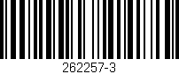 Código de barras (EAN, GTIN, SKU, ISBN): '262257-3'