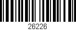 Código de barras (EAN, GTIN, SKU, ISBN): '26226'