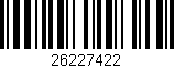 Código de barras (EAN, GTIN, SKU, ISBN): '26227422'