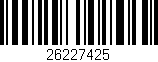 Código de barras (EAN, GTIN, SKU, ISBN): '26227425'