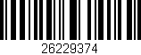 Código de barras (EAN, GTIN, SKU, ISBN): '26229374'