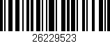 Código de barras (EAN, GTIN, SKU, ISBN): '26229523'