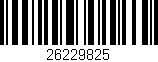 Código de barras (EAN, GTIN, SKU, ISBN): '26229825'