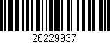 Código de barras (EAN, GTIN, SKU, ISBN): '26229937'