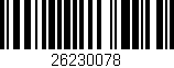 Código de barras (EAN, GTIN, SKU, ISBN): '26230078'