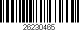 Código de barras (EAN, GTIN, SKU, ISBN): '26230465'