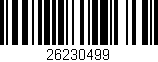 Código de barras (EAN, GTIN, SKU, ISBN): '26230499'