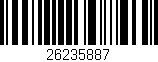 Código de barras (EAN, GTIN, SKU, ISBN): '26235887'
