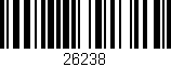 Código de barras (EAN, GTIN, SKU, ISBN): '26238'