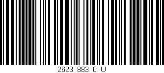 Código de barras (EAN, GTIN, SKU, ISBN): '2623_883_0_U'