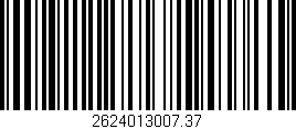 Código de barras (EAN, GTIN, SKU, ISBN): '2624013007.37'
