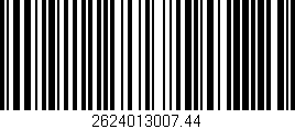 Código de barras (EAN, GTIN, SKU, ISBN): '2624013007.44'