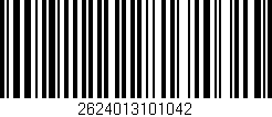 Código de barras (EAN, GTIN, SKU, ISBN): '2624013101042'