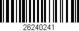Código de barras (EAN, GTIN, SKU, ISBN): '26240241'