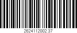 Código de barras (EAN, GTIN, SKU, ISBN): '2624112002.37'