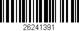 Código de barras (EAN, GTIN, SKU, ISBN): '26241391'