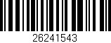 Código de barras (EAN, GTIN, SKU, ISBN): '26241543'