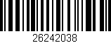 Código de barras (EAN, GTIN, SKU, ISBN): '26242038'