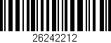 Código de barras (EAN, GTIN, SKU, ISBN): '26242212'