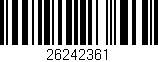 Código de barras (EAN, GTIN, SKU, ISBN): '26242361'