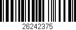 Código de barras (EAN, GTIN, SKU, ISBN): '26242375'