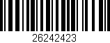 Código de barras (EAN, GTIN, SKU, ISBN): '26242423'