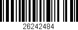 Código de barras (EAN, GTIN, SKU, ISBN): '26242484'