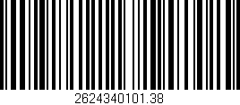 Código de barras (EAN, GTIN, SKU, ISBN): '2624340101.38'