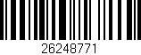 Código de barras (EAN, GTIN, SKU, ISBN): '26248771'