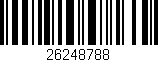 Código de barras (EAN, GTIN, SKU, ISBN): '26248788'