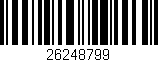 Código de barras (EAN, GTIN, SKU, ISBN): '26248799'