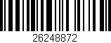 Código de barras (EAN, GTIN, SKU, ISBN): '26248872'